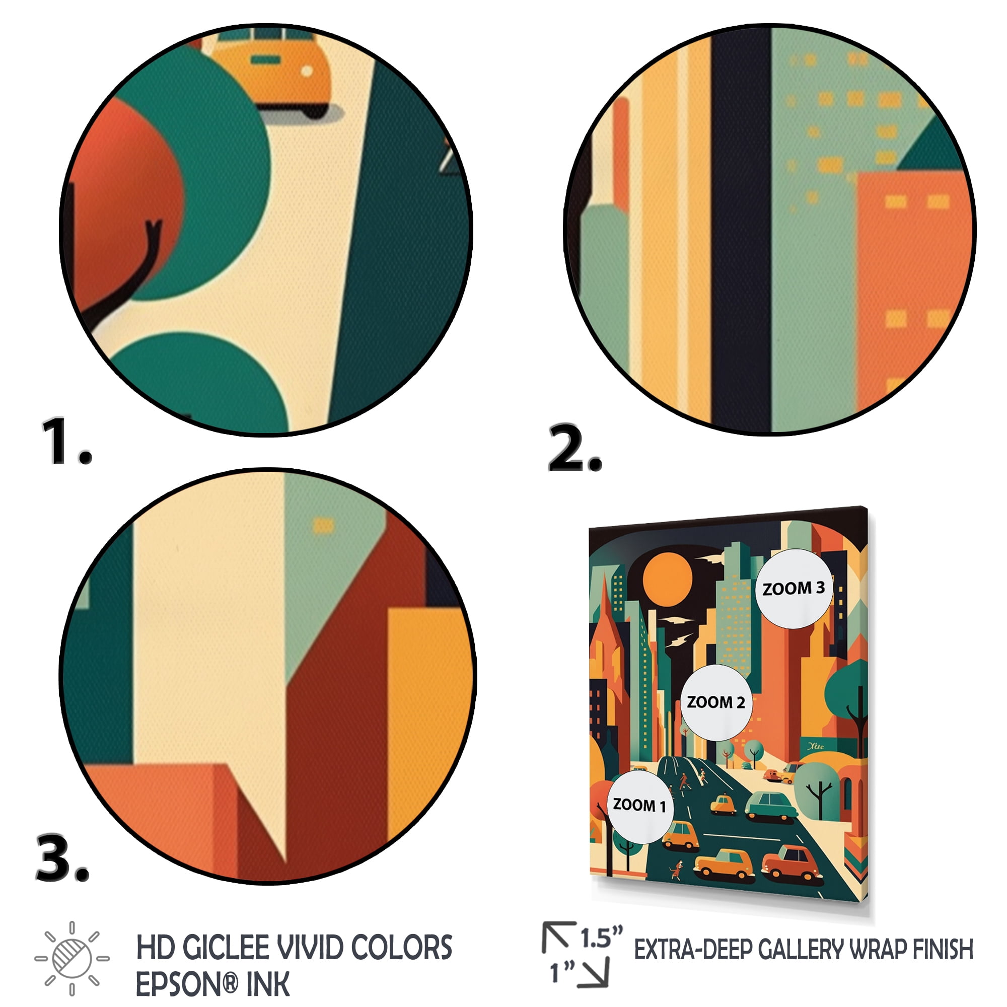 Designart Fantasy Cityscape V Canvas Wall Art