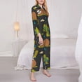 thumbnail image 4 of Bingfone Womens Pajama Sets Funny Sloths In The Forest Print,Long Sleeve Loungewear Pajamas Set-Large, 4 of 9