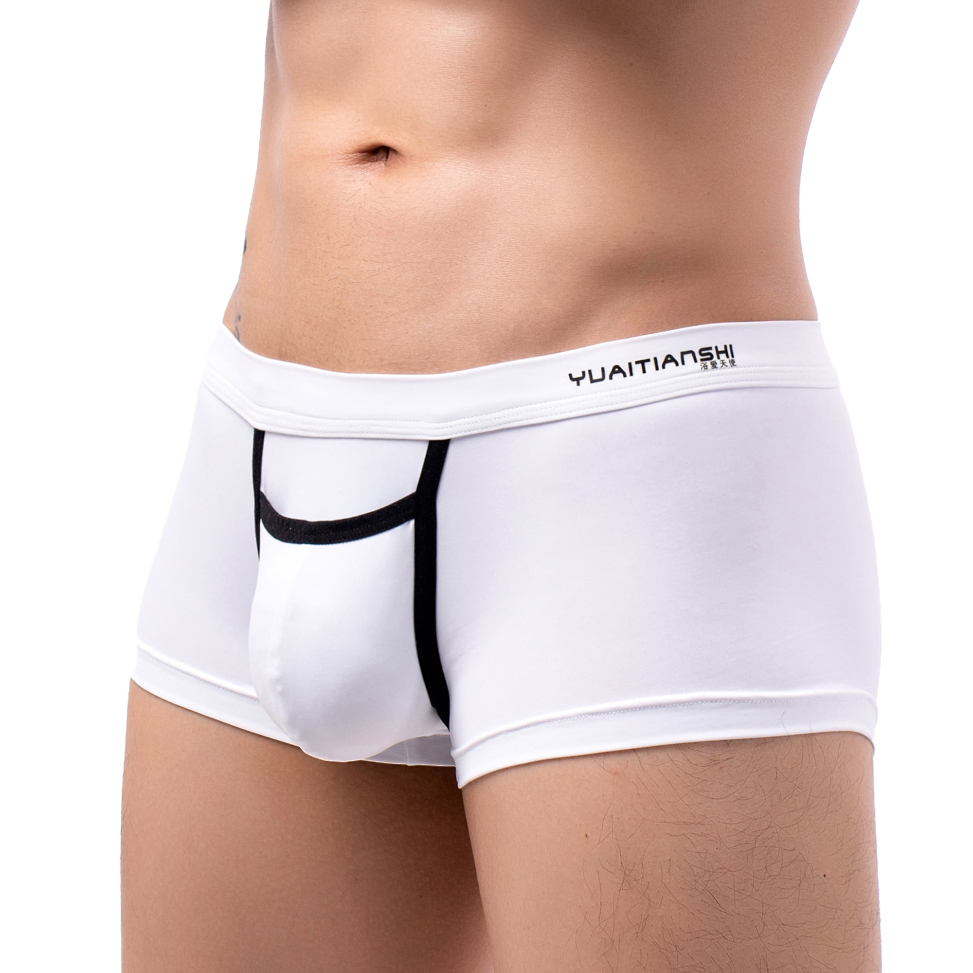 MIZOK Mens Athletic Supporter Jockstrap Breathable Comfortable Underwear  White XL 