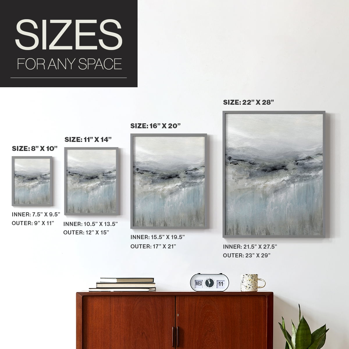 A Cool Wind in Paper Solid Wood 22 x 28 Framed Print