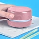 thumbnail image 5 of Limpia polvo de escritorio rosa, mini, recargable por USB, eléctrico, adecuado para el hogar, la escuela, la oficina, 5 of 6