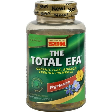 Nature's Life The Total EFA | 100% Vegetarian | Organic Flaxseed, Borage & Evening Primrose Seed | 30 Serv | 90 Softgels