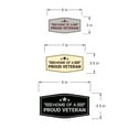 thumbnail image 6 of Signs ByLITA Fancy Home of a Proud Veteran Easy Installation | Honor Veterans with Military Signs | US Pride | Businesses and Homes Sign (Black) - Large, 6 of 8