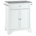 thumbnail image 1 of Pemberley Row Solid Granite White Kitchen Island Rectangular Portable Adjustable 35" Unassembled, 1 of 7