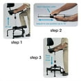 thumbnail image 2 of Safco Task Master Deluxe Industrial - Chair - task - swivel - polyurethane - black, 2 of 4