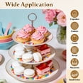 thumbnail image 5 of Uxcell 1 Set Cake Stand Hardware Kit, 3 Tier Cupcake Stand Fittings Zinc Alloy Tray Holder, Fruit Dessert Serving Trays Support Rod for DIY Making Wedding Party Decoration, Gold, 5 of 6