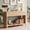 Nature, variant on Innovar 47" Modern Fluted Sofa Table with Power Outlets - Curved Console Table W/Open Storage Shelf & 2 Drawers, Narrow Entryway Tables for Living Room, Hallway,Entrance,Walnut