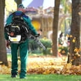 thumbnail image 4 of Floseru 52CC Backpack Leaf Blower – Gas Powered 550 CFM 200 MPH High Airflow for Lawn Care, Low-Vibration Harness, Clears Leaves, Debris & Snow, 4 of 9