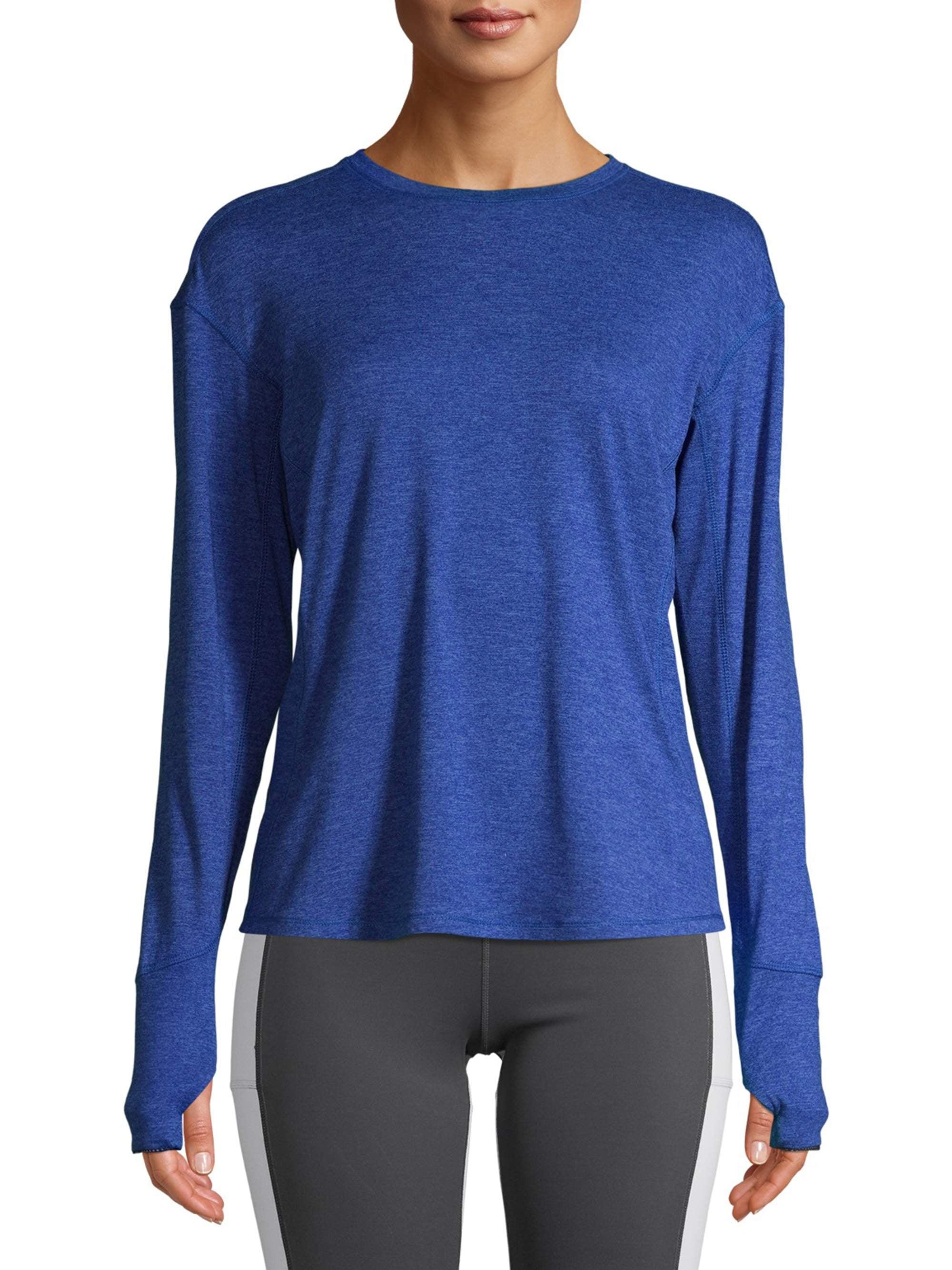 Avia Women's Active Performance Long Sleeve Crewneck TShirt