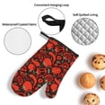 thumbnail image 3 of Honeii Tomatoes And Chili Pattern Oven Mitts and Pot Holders, Silicone Oven Gloves,500 F Heat Resistant Oven Mitts Sets, 4PCS, 3 of 6