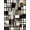 Black Grey White, Pattern 9, variant on ODIKA 8'x10' Washable Area Rug Non-Slip Chair-Friendly Mat Abstract Contemporary Interlocking Shapes Minimalist Motif Grey Flowing Dynamic for Dining Room, Large Office, Lounge