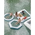 thumbnail image 4 of 8FT Inflatable Floating Water Hammock Island with Mesh Center, 800LBS Capacity Lake Pool Platform, 4 of 5