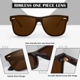 thumbnail image 6 of LINVO Oversized Trendy One-Piece Mirrored Lens Polarized Shades Fashion Brown Sunglasses for Men, 6 of 8