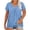 Light Blue, variant on Short Sleeve T Shirts for Women Plus Size V Neck Tunic Tops Casual Loose Solid Color Pleated Tees Red 4XL