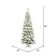 thumbnail image 3 of Vickerman 5.5' Flocked Pacific Artificial Christmas Tree, Unlit, 3 of 5