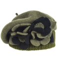thumbnail image 2 of Gorro de invierno VECRY para mujer, boina francesa, 100% lana, vestido floral, 2 of 4