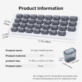 thumbnail image 4 of 31 day monthly medicine organization， Am/Pm 31 pill box for storage of vitamins, medicines, and medication，fish oil，Portable Travel Pill Storage Box, 4 of 5