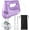 Purple, variant on Electric Hand Mixer with Stainless Steel Whisk, Dough Hook Attachment and Storage Bag, Handheld Mixer for Baking Cakes, Eggs, Cream Food Mixers. Turbo Boost /5 Speed Kitchen Blender PINK