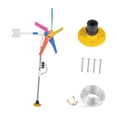 thumbnail image 4 of Fengbin DIY Small Wind Turbines Generator Kit Backyard Decoration Landscape Weatherproof Colorful Light, 4 of 10