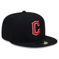 thumbnail image 3 of Men's New Era Navy Cleveland Guardians Road Authentic Collection On-Field 59FIFTY Fitted Hat, 3 of 6