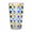 Blue, variant on Colorful Woven Glass Flower Vase 7.7 Inch Home Decor Arrangements