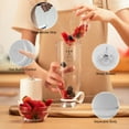 thumbnail image 6 of Moclever 2 in 1 Portable Juicer Blender, 16.9oz Electric Smoothie Blender Rechargeable Personal Fruit Mixer with 6 Blades for Shakes Smoothies Juice, White, 6 of 12