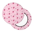 thumbnail image 2 of Kdxio Strawberries Print Stool Covers Round,Stretch Round Bar Stool Covers Washable Bar Stool Cushion Slipcover for 12-15 Inch Chair, 2 of 7