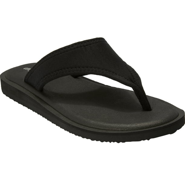 Comfortview Women's Wide Width The Sylvia Soft Footbed Thong Sandal ...
