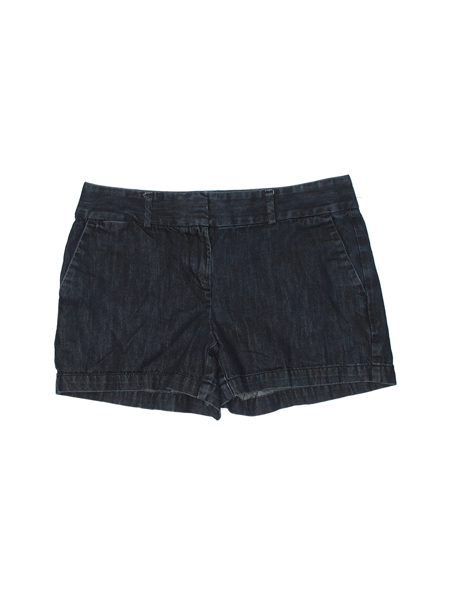 loft white denim shorts