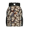 thumbnail image 1 of KLL Vector Butterflies Pattern Backpack - Travel,or Work Bookbag with 15-Inch Laptop Sleeve and Dual Water Bottle Pockets, 1 of 8