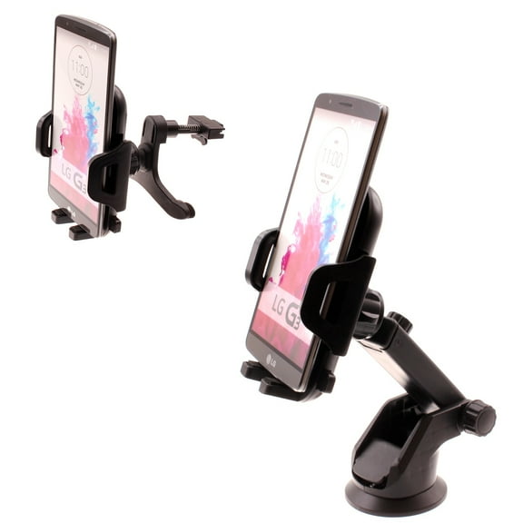 Windshield Car Mount for Galaxy S22/Ultra/Plus - Air Vent Phone Holder Glass Cradle Suction Stand Strong Grip Compatible With Samsung Galaxy S22/Ultra/Plus