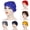 Black, variant on Women Beading Braid India Hat Muslim Ruffle Chemo Beanie Turban Wrap Cap For Daily
