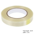 thumbnail image 1 of DEEPCRAFF Fiber Tape Packing Tape Refills Brown Packing Tape 1Pcs 20mm x 50m Light Yellow, 1 of 6