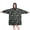Alien Skull Black Pattern, variant on Wearable Blanket Hoodie,Alien Head Black Pattern Oversized Sherpa Blanket Hoodie with Super Pockets,Super Warm Fuzzy Pullover for Women & Men