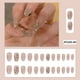 thumbnail image 2 of 24 piezas de uñas postizas medianas con diamantes de imitación 3D, ingenio, 2 of 5