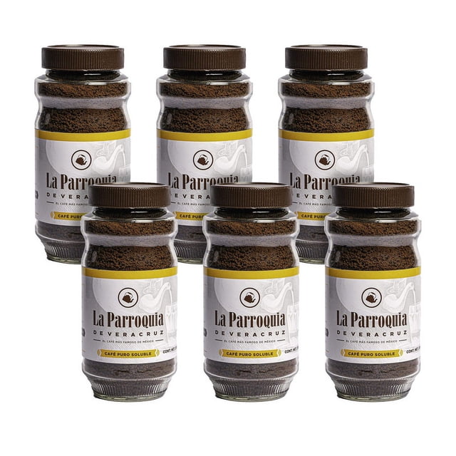 Pack de 6 Unidades de Café Soluble Granulado La Parroquia de Veracruz de 200 gr Puro 100%