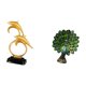 thumbnail image 5 of Figura de delfín,Colección de adornos de escritorio con figuras de delfines,Figura de escritorio,Estante de estatua de pavo real para escritorio,decoración del hogar,Figura decorativa, 5 of 8