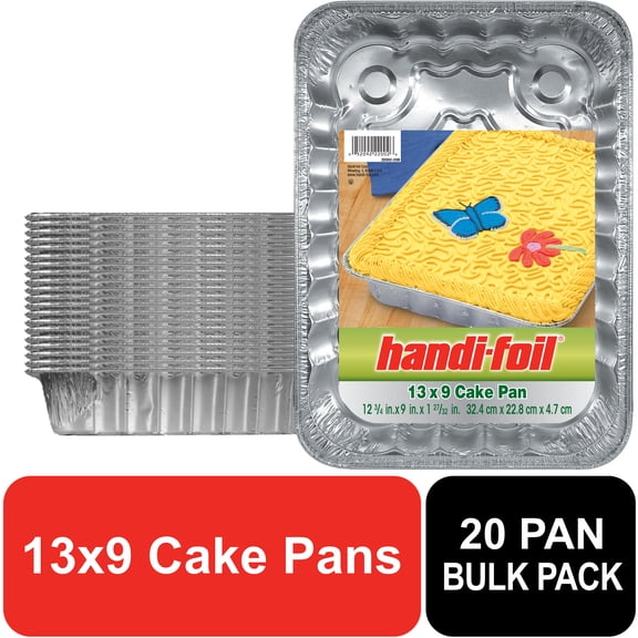 Handi-Foil / Aluminum Foilware Cake Pans 13 X 9 Bulk Pack 20 ct