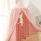 thumbnail image 4 of Dosel de cama para niñas, dosel de princesa rosa suave para cama de niñas, decoración de ensueño, dosel de cama con volantes para habitación de niños, cortinas de cama con dosel, tienda de juegos con, 4 of 6