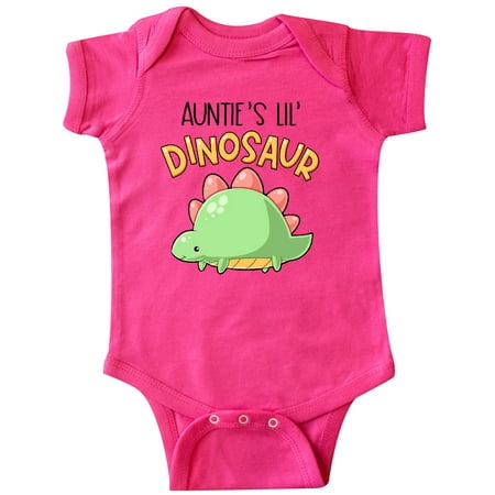 

Inktastic Auntie s Lil Dinosaur with Cute Stegosaurus Gift Baby Boy or Baby Girl Bodysuit