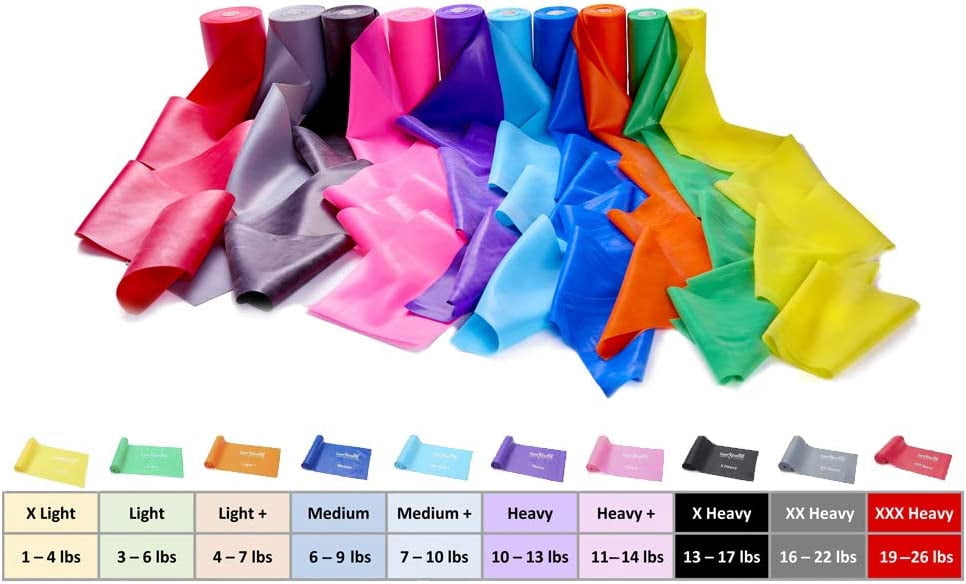 Super Exercise Band Purple Heavy Strength Latex Free Resistance Band Material in 24 Yard (75 ft.) Bulk Rolls. Home Gym Training for Physical Therapy, Pilates, Stretching, Yoga, and Strength Workouts.