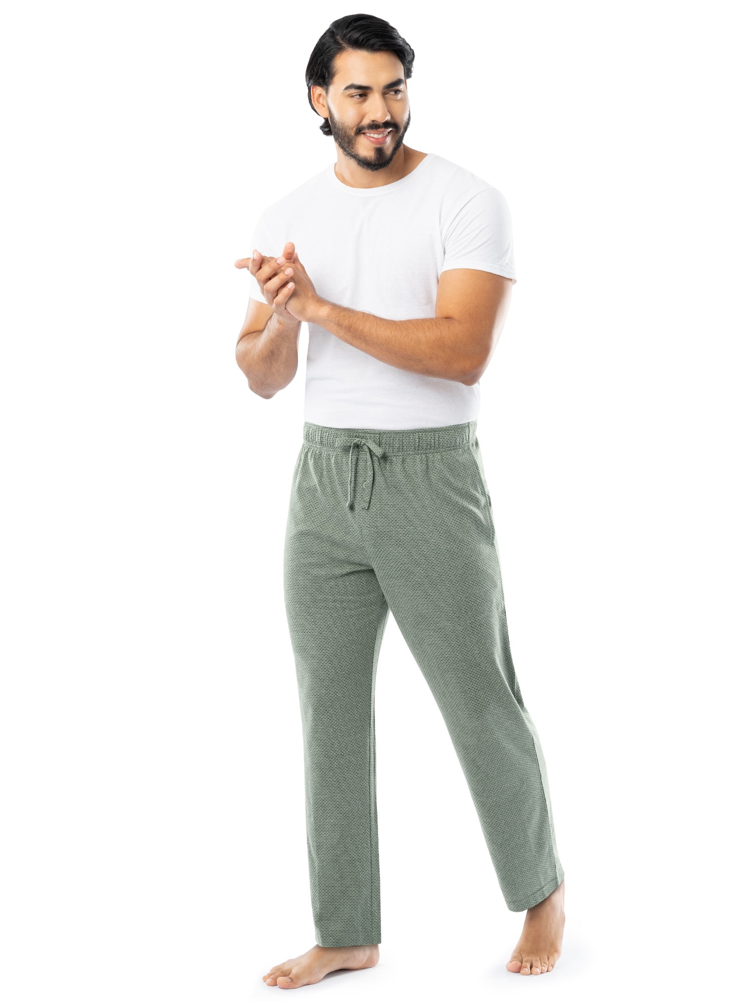Fruit of the Loom Men's and Big Men's Breathable Mesh Knit Pajama Pants, Sizes S-5XL
