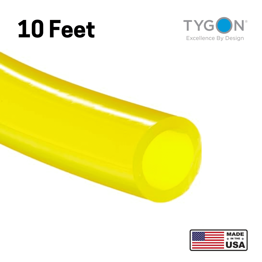 OEM Tygon Fuel Line 1/4" ID X 3/8" OD X 10' Feet Formula F-4040-A F4040A Yellow