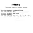 thumbnail image 2 of TEC Front Rear Ceramic Brake Pads Kit for Car BMW 640i xDrive Gran Coupe 535i KTC-100222, 2 of 10