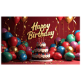 thumbnail image 3 of Happy Birthday Banner with Balloons and Stars Decors, Backdrop for Birthday Party Celebrations Photography Props Background Decorations, 3 of 8