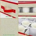thumbnail image 4 of Boîte de Rangement pour Tasses, Conteneurs de Rangement pour Tasses de Noël avec Séparateurs, 2 Pack Coque Rigide pour 24 Tasses à Thé et Tasses à Café (Beige), 4 of 8