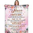 thumbnail image 5 of Niece Gifts Blanket-to My Niece Blanket-Birthday Gift for Niece from Aunt-Gifts for Niece Beautiful 60" x 50" Throw Blanket -1, 5 of 6
