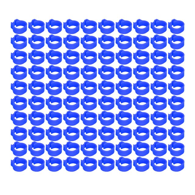 100PCS 8mm Pigeons Leg Rings Easy Identify Reusable Lightweight Durable Poultry Supplies
