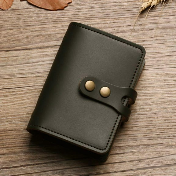 Fashion PU Leather Men 30 Bits Card Case Business Card Holder Credit Passport Card Bag ID Passport Card Wallet