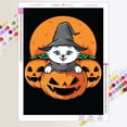 thumbnail image 1 of Pintura de diamantes 5D de dibujos animados para Halloween, mosaico de diamantes completo, bordado, Kits de punto de cruz, decoración de vacaciones en el hogar, arte artesanal, 1 of 4